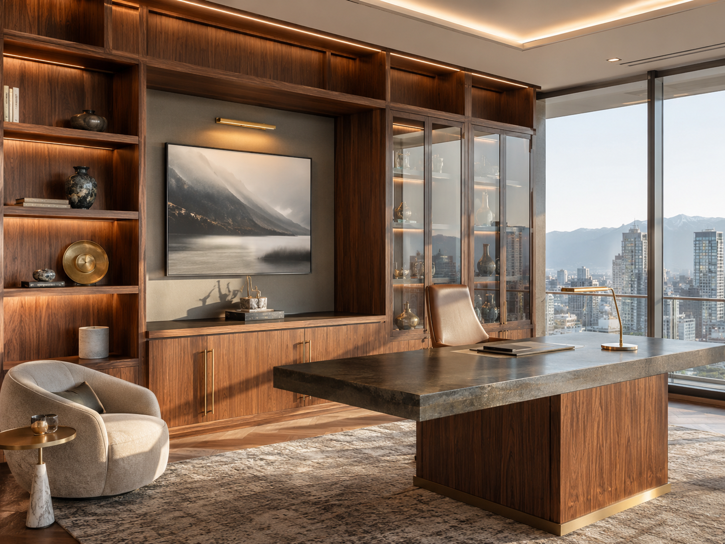 Luxury executive office built-ins
